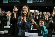 Jane Goodall's Conference At Unesco Paris (Image via Getty)